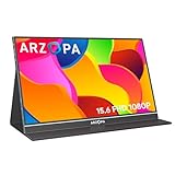 ARZOPA Portable Monitor, 15.6 Inch 1080 FHD Portable Monitor with External HDR Eye Care...