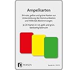 Ampelkarten: Rote, gelbe und grüne Karten zur Unterstützung der Kommunikation...