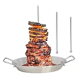 Vertikale Grillspieße – Grillspieße Set, Grillspießständer | Abnehmbarer...