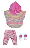 BABY born Deluxe Trendy Poncho 43 cm - Puppenkleidung für 43 cm Puppen mit...