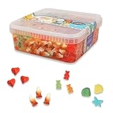 Deine Naschbox | Zuckerfreier Fruchtgummi 4 Sorten Mix | 1kg Naschbox | XL Großpackung...