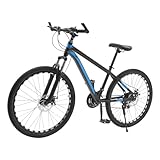 26 Zoll Unisex Erwachsene Mountainbike aus Karbonstahl mit Stoßdämpfende Vorderradgabel,...