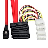 CY YC Interner Mini SAS 4X SFF-8087 36Pin Host zu SAS Festplatte SFF-8482 29Pin...