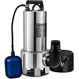 VEVOR Tauchpumpe 1300W Schmutzwasserpumpe 230V Gartenpumpe Durchfluss 20000L/h...