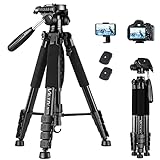 Victiv Kamera Stativ mit 52–160-185cm Höhe, leichtes Camera Tripod mit Abnehmbar...