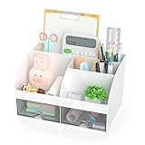 Smarpau Schreibtisch Organizer, Stiftehalter Schreibtisch Plastik Tisch...