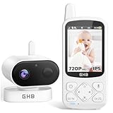 GHB Babyphone mit Kamera 2,8 Zoll 720P HD mit 2000mAh Akku VOX Modus 8...