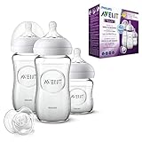 Philips Avent Fütter-Set aus Glas für Neugeborene (Modell SCD303/01)