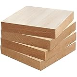 Belle Vous Naturbelassene Quadratische Holzplatten zum Basteln (4 Stk) - L15 x...