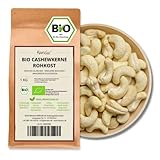 Kamelur 1kg BIO Cashewkerne Rohkost - Ganze Cashew Nüsse, unbehandelt und ohne...