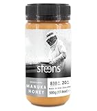 Steens Manuka Honey MGO 830+ - 500 g rein roher 100% zertifizierter UMF 20+ - über Manuka...