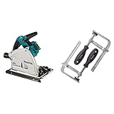 Makita DSP601ZJU Akku-Tauchsäge 56mm 2x18 V mit Bluetooth (ohne Akku, ohne Ladegerät) im...