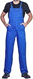 ProWear Arbeitslatzhose Herren Arbeitshose Latzhose, Blau, Gr.- L