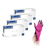 MaiMed solution 100 magenta Nitrilhandschuhe M 100 Stk. – Einweg Handschuhe nach EN 455...