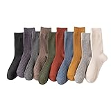 Damen Socken, 10 Paar Reine Multifarbe Baumwoll Sportsocken Bequeme...