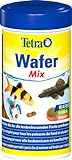 Tetra Wafer Mix - Fischfutter für alle Bodenfische (z.B. Welse) und Krebse, für gesundes...