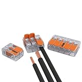 WAGO 30er Set Connection terminals 15x 2, 10x 3, 5X 5 Wires with Lever 0,2-4 qmm Small...