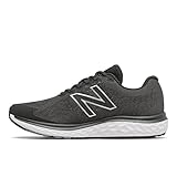 New Balance Herren M680V7 Straßen-Laufschuh, Black, 44.5 EU