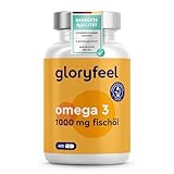 Omega 3 400 Kapseln (+1 Jahr) - 1.000 mg Fischöl pro Kapsel - Essentielle Omega 3...