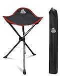 DEERFAMY Klappstuhl Camping Stativ Hocker, Tragbarer 3-beiniger Slacker-Stuhl...