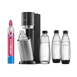 SodaStream Wassersprudler DUO mit CO2-Zylinder, 2x 1L Glasflasche und 2x 1L...