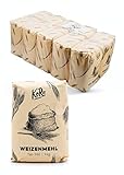 KoRo - Weizenmehl Typ 550 10 x 1 kg - feines Mehl zum Backen, Kochen und mehr - Protein-...