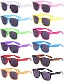 Eyegla 12 Stücke Bunte Neon Party Sonnenbrillen Set Vintage Coole Lustige Party Brillen...