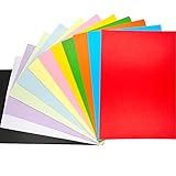 Farbiges Papier, A4, 110 g/m², Karton, Regenbogenfarben, 120 Blatt und 12 Farben