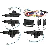 Shkalacar 12V Universal Autotürschloss Zentralverriegelung Komplett Set Auto Türschloss...