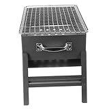 ROMISBABA Tischraucher Klappbarer Lagerfeuergrill Tragbarer Bbq-grill Tragbarer Feuerrost...