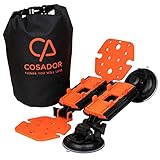 Cosador 2in1 universelle Markisen Befestigung - kraftvoller Saugnapf und Bodenanker -...