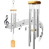 Windspiele, Chimes Metall Wind Chimes Klangspiel 6 Rohre Draußen Windspiele für Draußen...