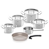 Fissler Original-Profi Collection/Edelstahl-Kochtopfset, 6-teilig, inkl. Metall-Deckel +...