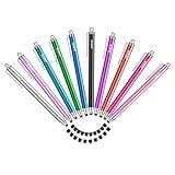 Tablet Stift MEKO 10er Pack Touchscreen Stift mit 20 Ersatzgummispitzen in 6mm,...