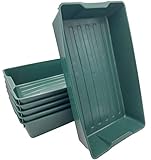 BURI 6X Profi Gärtnerbox Pflanzschale Pikierschale grün 58x32x11cm Pflanzwanne...