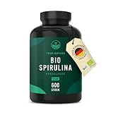 Bio Spirulina Presslinge - 600 Tabletten (500mg) Hochdosiert - 100% reine Spirulina Algen...