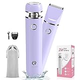 Cayzor Elektrischer Rasierer und Bikini Trimmer Damen - 2 in 1 Nass/Trocken...