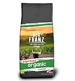 DER-FRANZ Espresso Bio-Kaffee, ganze Bohne, 1000 g