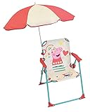 Fun House Kinder Peppa Pig Klappstuhl Camping, Maße: H B 38,5 x T 37,5 cm +...