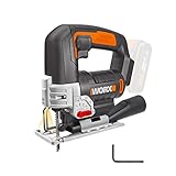 WORX WX543.9 Akku-Pendelhub-Stichsäge – Profi Stichsäge mit Absaug-Adapter...