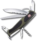 Victorinox, Taschenmesser, Ranger 179 MW Grip, 130 mm, grün/schwarz (12...