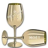 Moet & Chandon Champagne Champagner Glas Gläser Set - 2er Set Gold