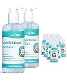 SEIFREI® - Desinfektions Hand-Gel 2 x 500ml + 10 x 30ml | VAH gelistet |...