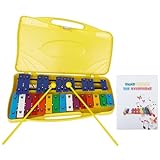 25 Noten Chromatische Resonatorglocken Xylophon Glockenspiel Orff Percussion Kinder...