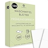 Cosmeau Waschmittel Blätter Frühlingsfrisch - 120 Streifen - Nachhaltige...