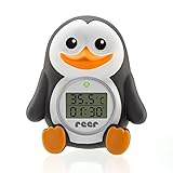 Reer Baby-Thermometer für die Badewanne mit süßem Unterwasserwelt-Motiv, kindersicheres...