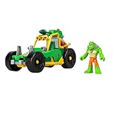 Imaginext DC Super Friends Killer Croc-Figur und Buggy-Spielzeugauto mit Projektilstarter...