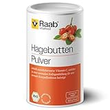 Raab Vitalfood Bio Hagebutten-Pulver mit pflanzlichen Omega-3 & 6-Fettsäuren &...