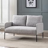 Wahson Sofa 2 Sitzer Couch mit Lehne, gepolsterter Sessel Loungesofa Stoffsofa...