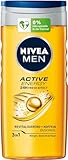 NIVEA MEN Active Energy Duschgel (250 ml), pH-hautneutrale Pflegedusche mit 24h...